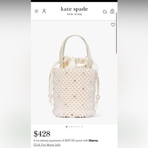 Kate spade Pearl bucket bag